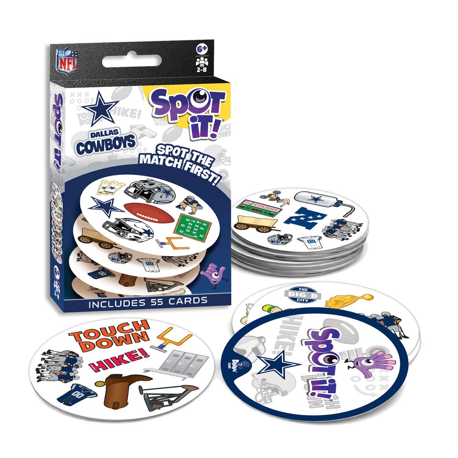 Masterpieces Puzzles - Wholesale Card Game - Dallas Cowboys Spot It! Card Game1