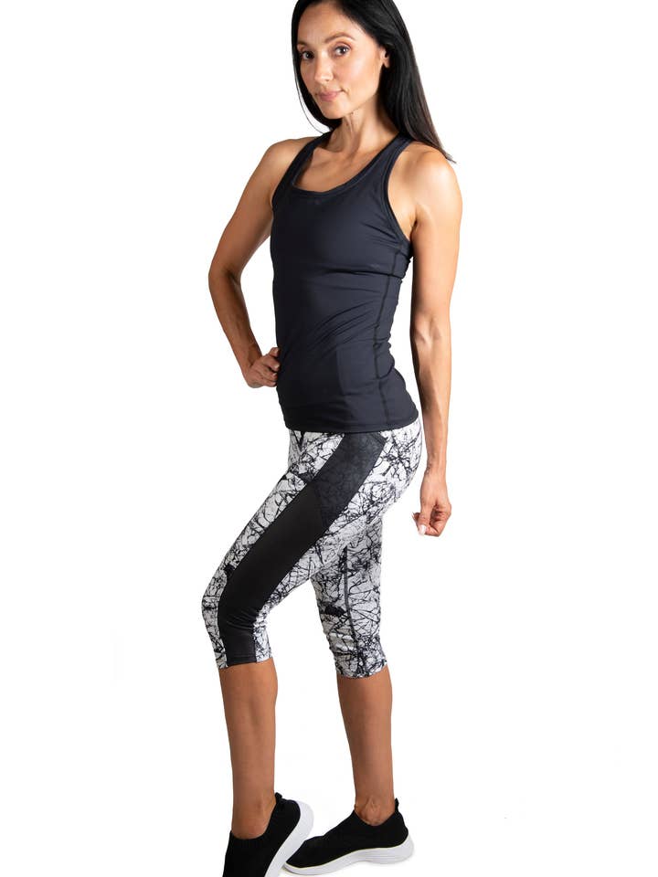 Fitted Razor Tech Tank with Bra for wholesale by Perspective Fitwear