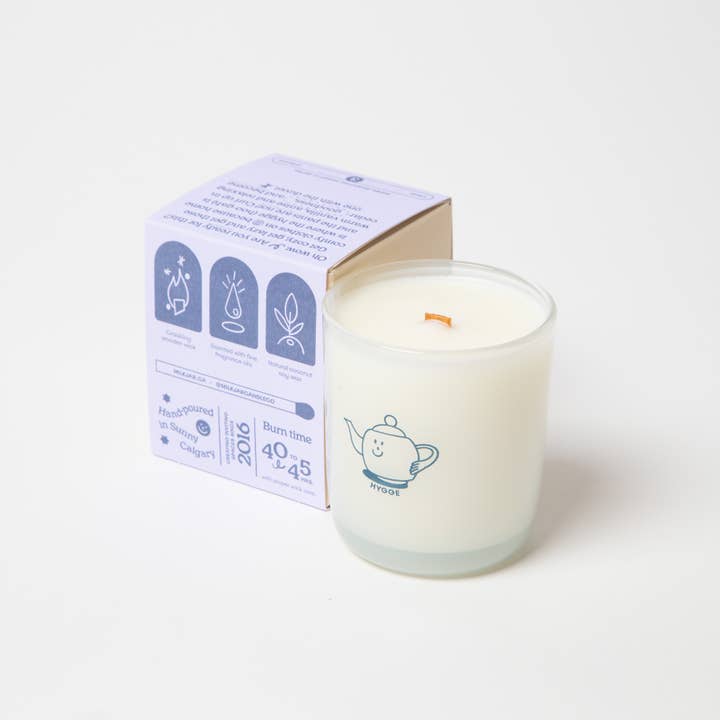 Milk Jar Candle Co. - Wholesale Jar/Filled Candle - Hygge - Vanilla, Tobacco & Cedar Coconut Soy 8oz Candle
