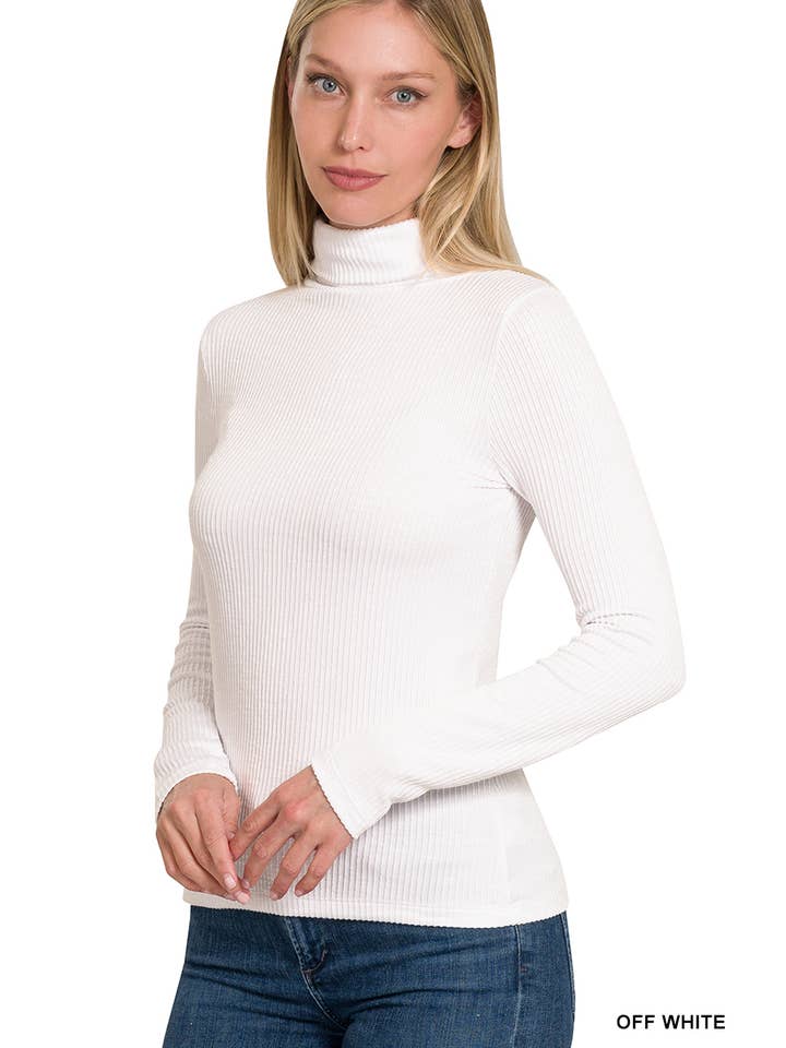 42POPS - Wholesale Knit Top - Women's - '._ Ribbed Turtle neck Top As shown17