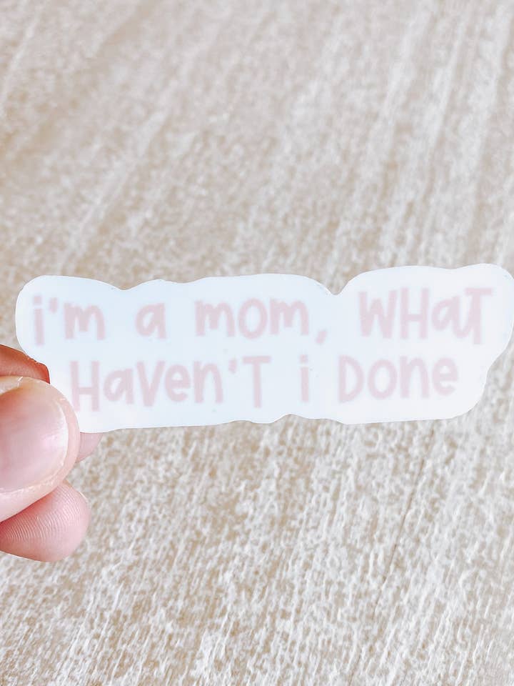 I'm a Mom Sticker for wholesale by Logan Mahaffey Art