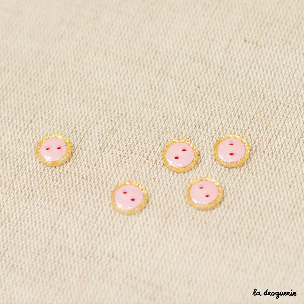 LA DROGUERIE - Wholesale Drukknoop/naaiknoop - 10 mm glitterende magische knoop - 10 mm knoop1