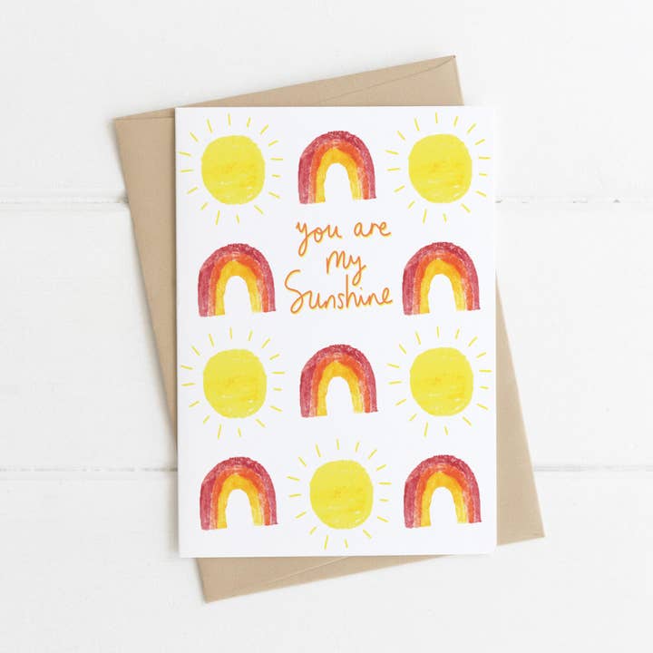 Sunshine | Everyday Greeting Card | Colourful Card | Eco for wholesale by Made by a Potato