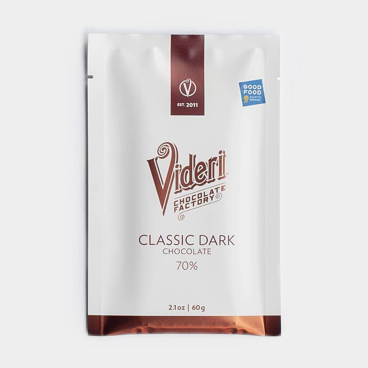 70% Classic Dark Chocolate Bar for wholesale by Videri Chocolate Factory