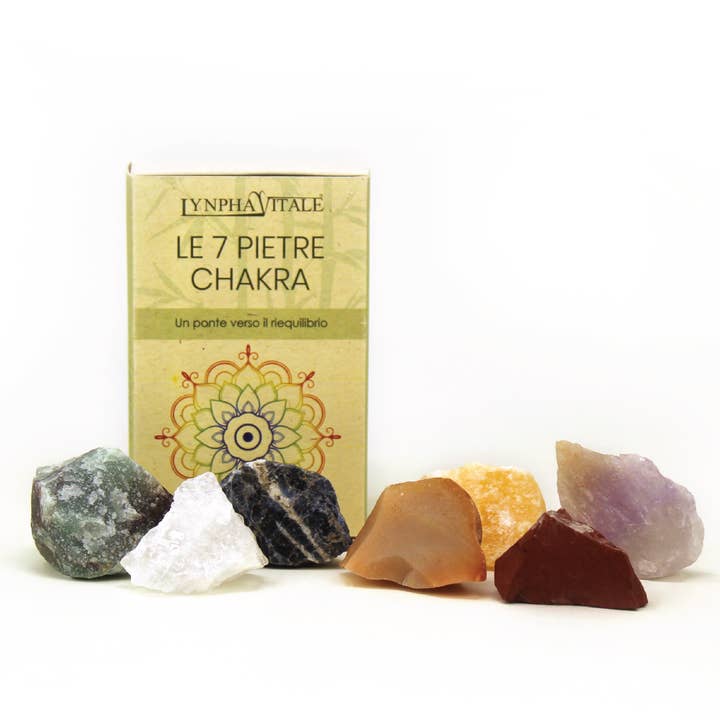 Pietre grezze 7 chakra per la vendita all'ingrosso da parte di Herborea srl