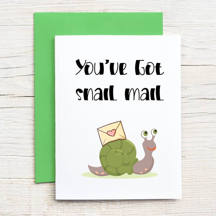 Card "You've got snail mail" for wholesale by Pentionery