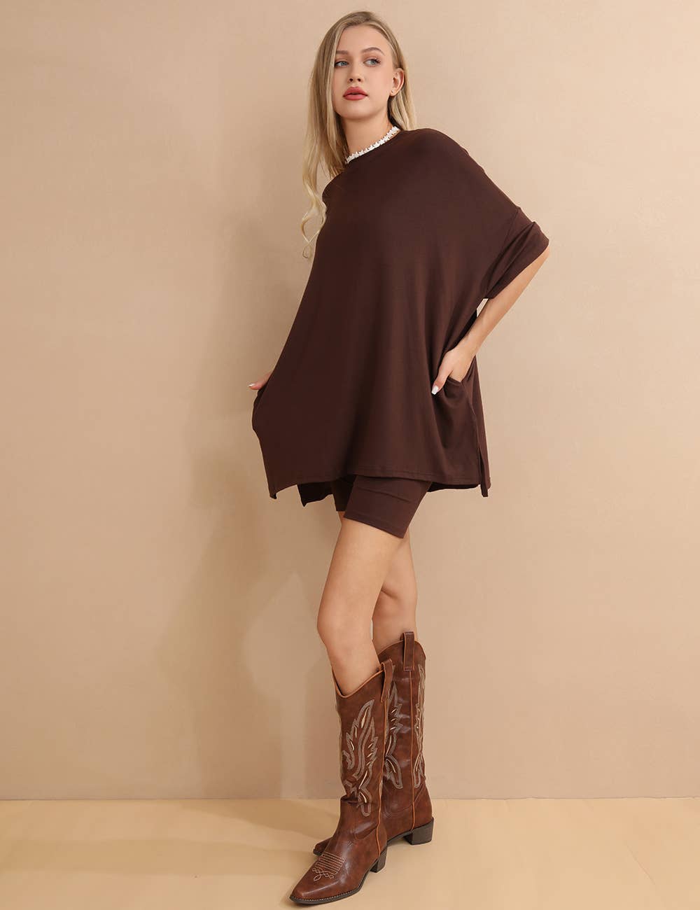 Sweetkama - Wholesale Lounge Set - Women's - Ladies Loose Top and Shorts 2PCS Casual Tee Set SKST2312951