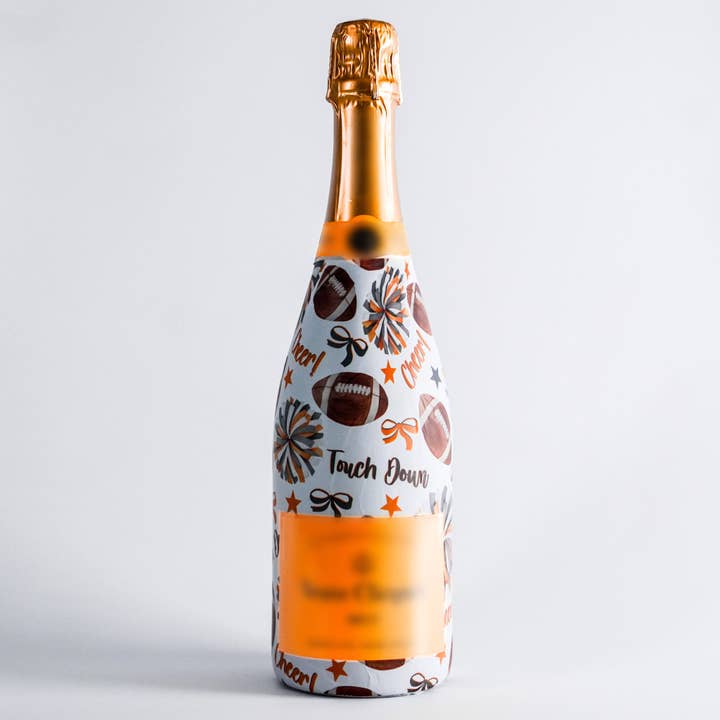 Beau Bottles Orange og Grey Game Day - Champagne Kollektion for engroshandel hos Beau Bottles