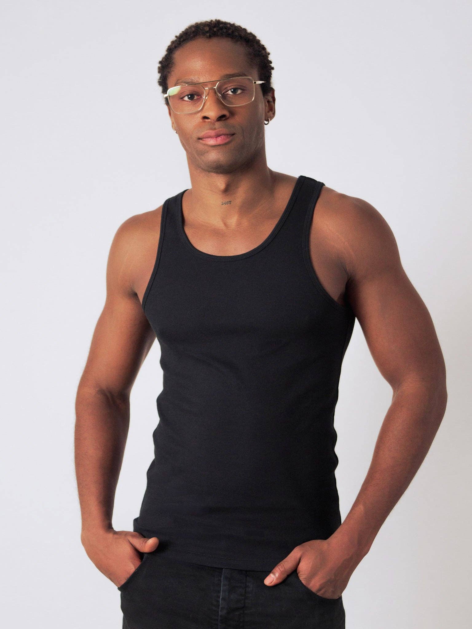 Honest Basics – wholesale Tank top – Men's – Ribbed Tank Top1