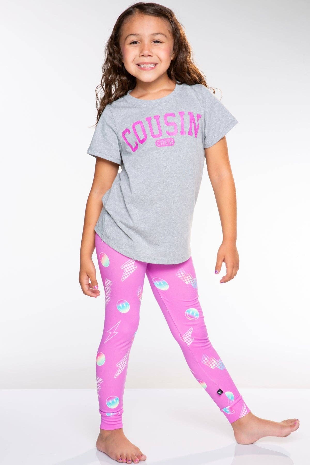 PixieLane – wholesale Lounge set – Kids – Triblend Short Sleeve Tee & Slim Lounge Bottom