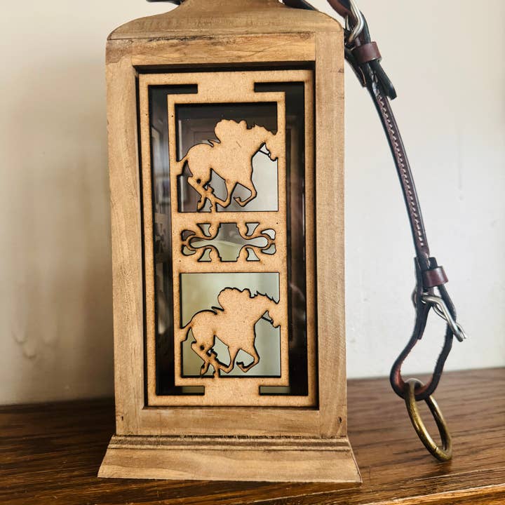 Run for the Roses Lantern - Equestrian Home Decor for wholesale by All Designs Equine