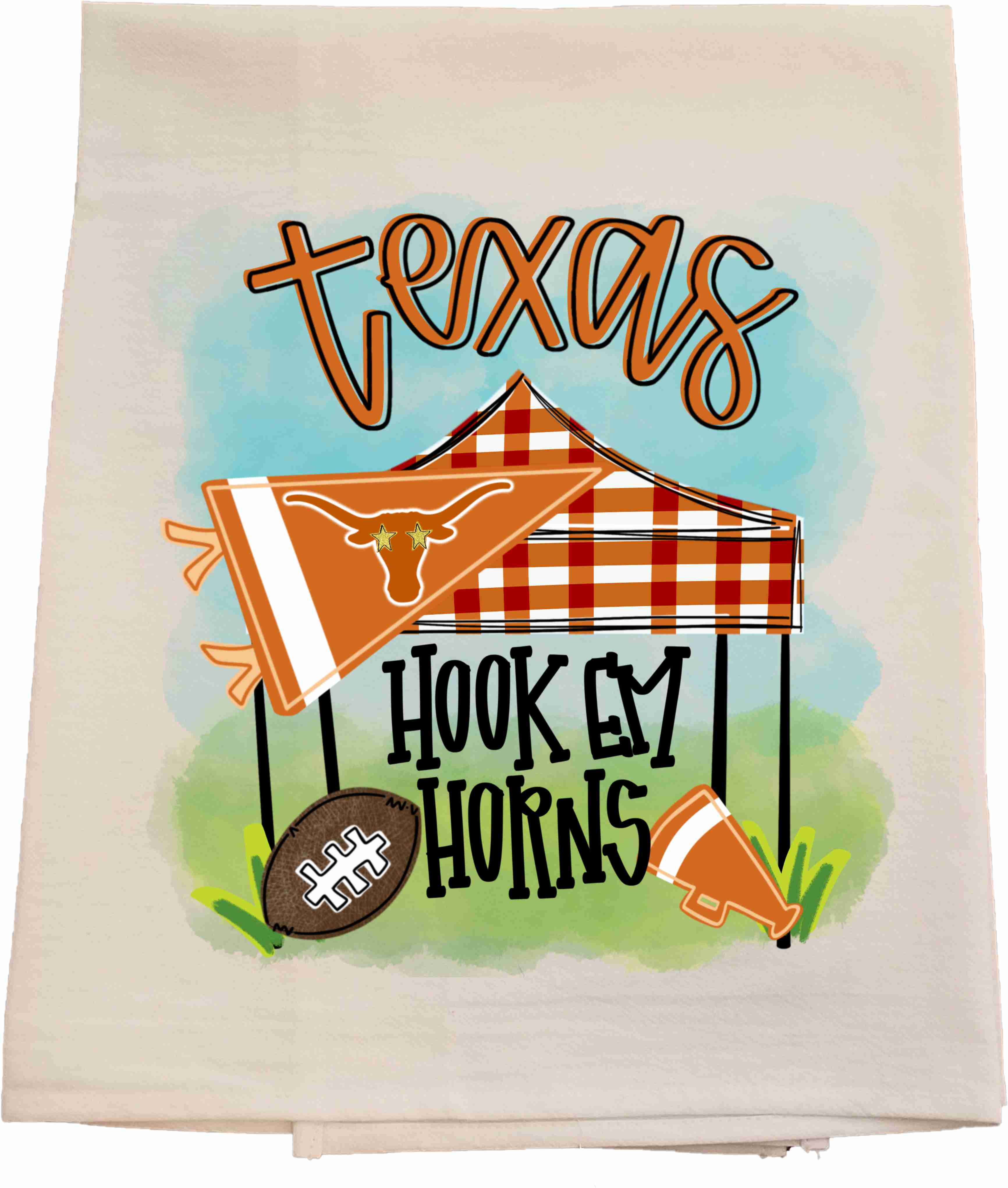 Bunnies and Bows - Wholesale Tea Towel - UT Tailgate Tent Tea Towel0