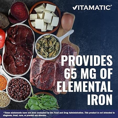 Vitamatic - Vente Supplément oral/vitamine - Vitamatic | Sulfate ferreux + vitamine C 325 mg | 250 comprimés
