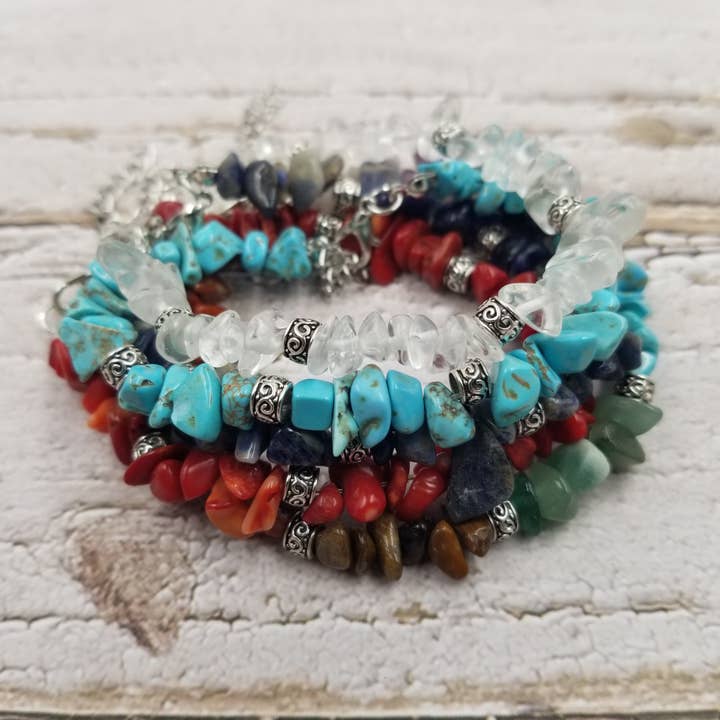 Handmade Natural Stone Bracelet for wholesale by Treasure Wholesale