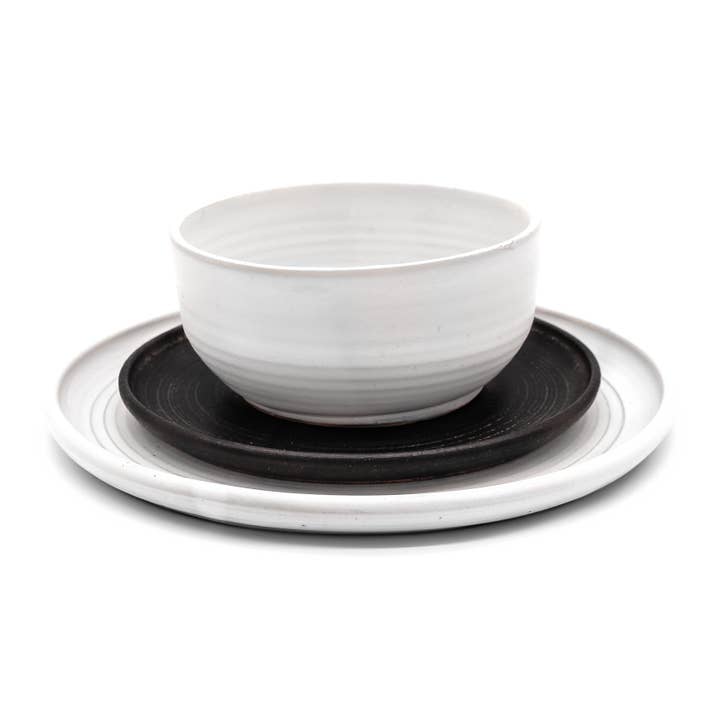 Réglage simple (3 pièces) avec assiette à salade pour la vente par RVPottery