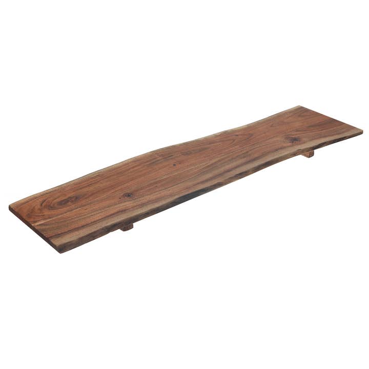 Acacia Wooden Live Edge Rectangular Serving Board Large for wholesale by IH Casa Decor