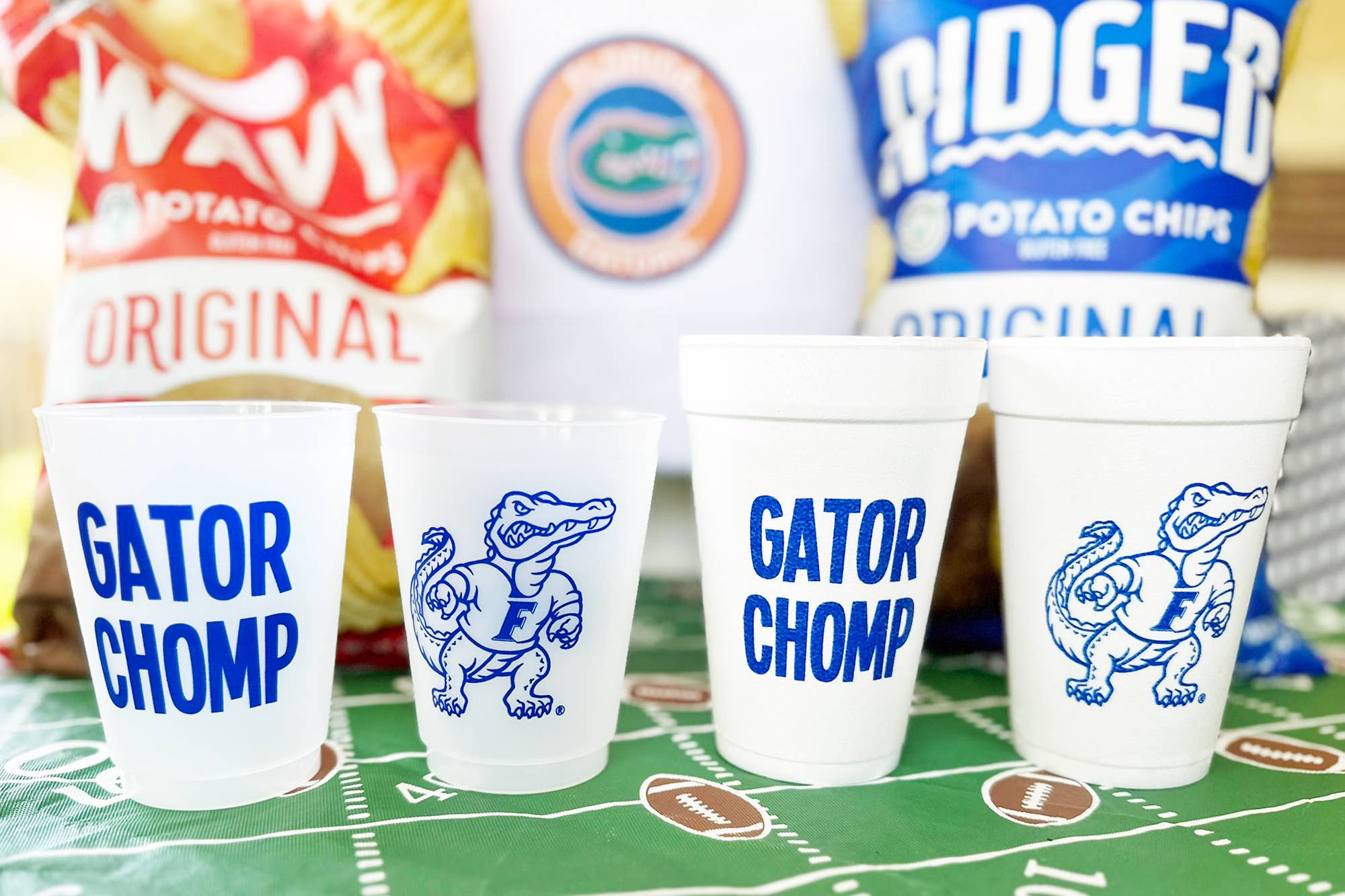 Two Funny Girls - Wholesale Disposable Cup - Foam Cup -  University of Florida/Gator Chomp (10pack)4