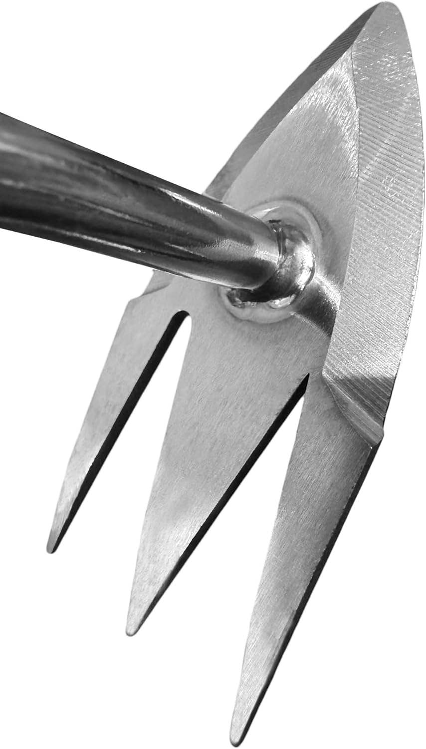 Garden Guru Lawn & Garden Tools - Vendita all'ingrosso Attrezzi da giardino - Attrezzo per sarchiatura delle radici con impugnatura ergonomica - Sarchiatrice in acciaio2