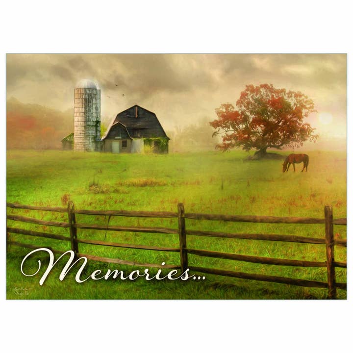 Tramonto sulla Fattoria - Biglietto di Condoglianze per la vendita all'ingrosso da parte di Legacy