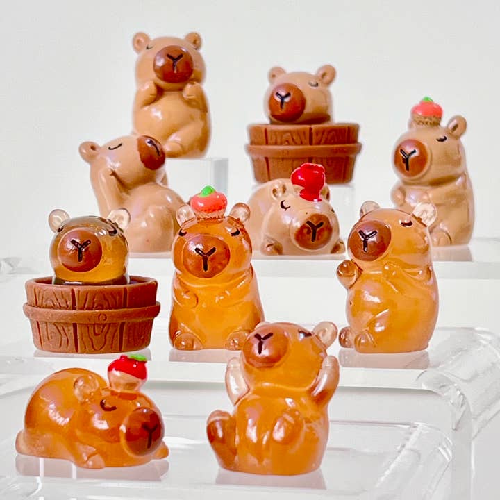 BCmini - Wholesale Decorative Figurine - CAPYBARA MINIATURE FIGURINES