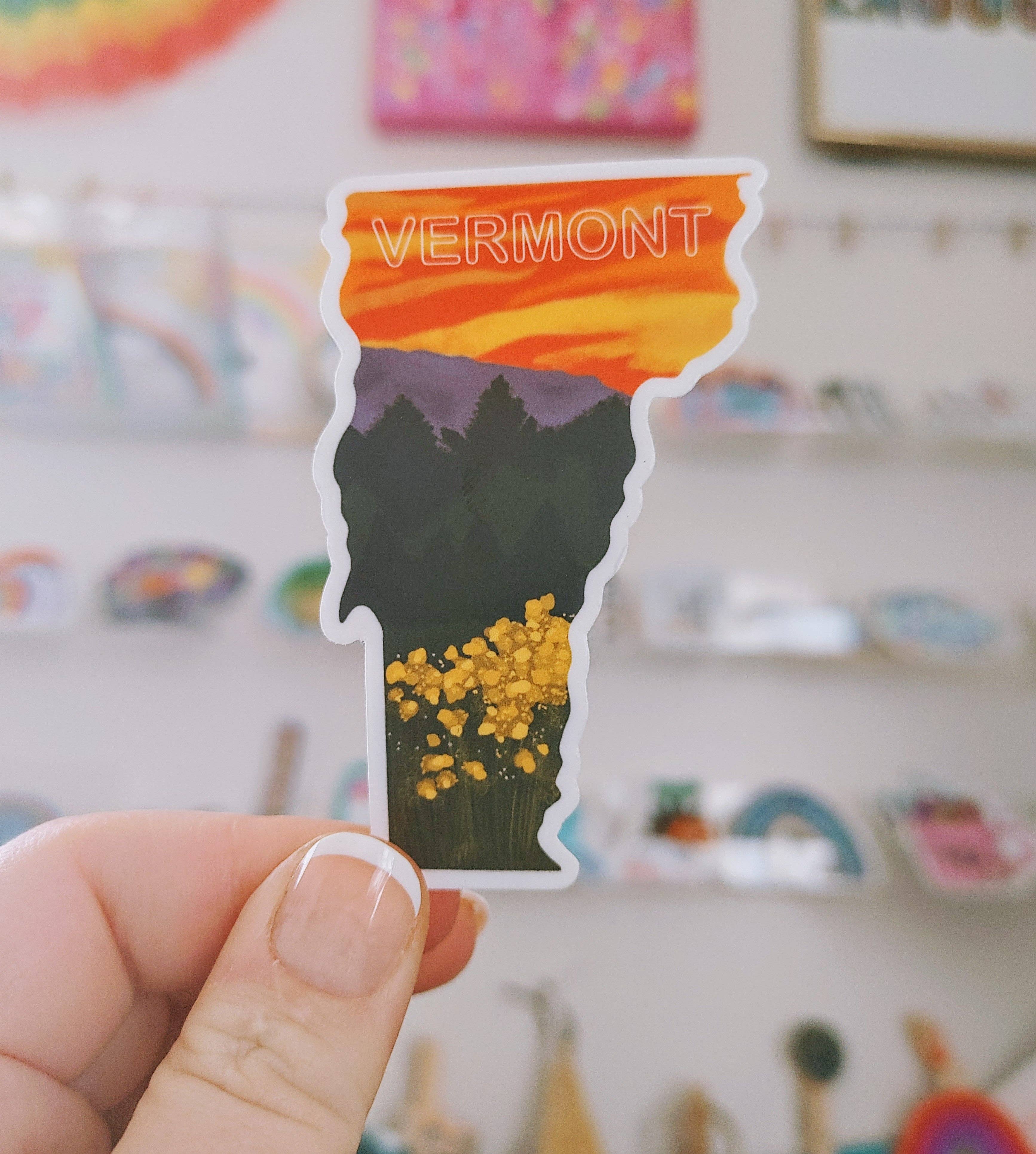 MADE BY DEE MARIE LLC – Adesivo por atacado – Autocolante Vermont Verão
