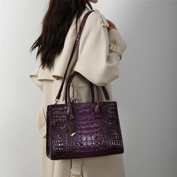 Stor kapacitet PU læder håndtaske skuldertaske for engroshandel hos ShieldChic