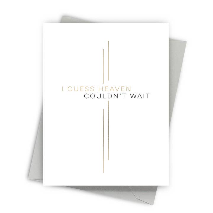 Heaven Couldn't Wait Sympathy Card for wholesale by Fine Moments