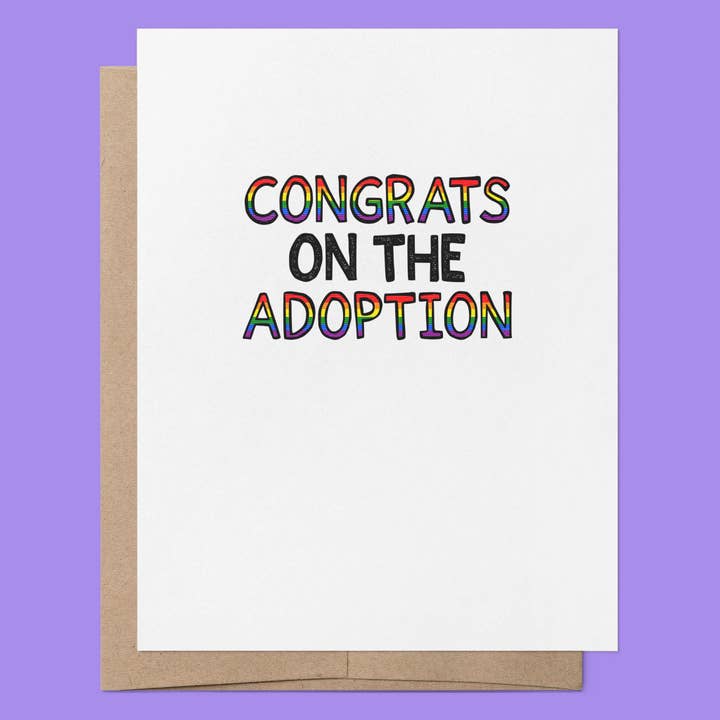 That Queer Card Co – wholesale Babykort – Grattis till adoptionen | LGBTQ+ gratulationskort för nyfödd2