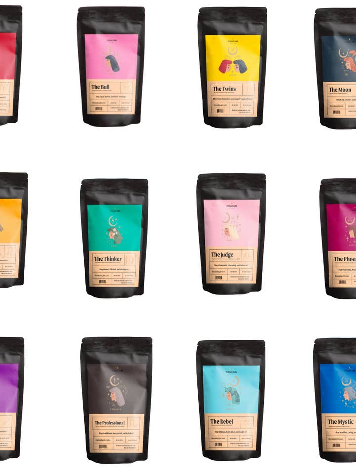 Zodiac Girl Coffee Starter Set for wholesale by Zodiac Girl Coffee Comapny