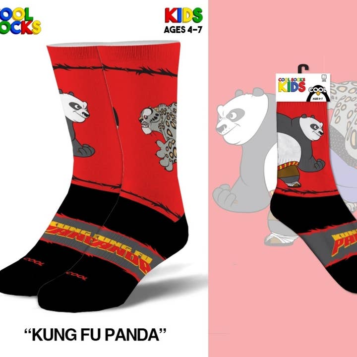 Cool Socks - Wholesale Socks - Kids - Kung Fu Panda 4-7 Socks - Kids