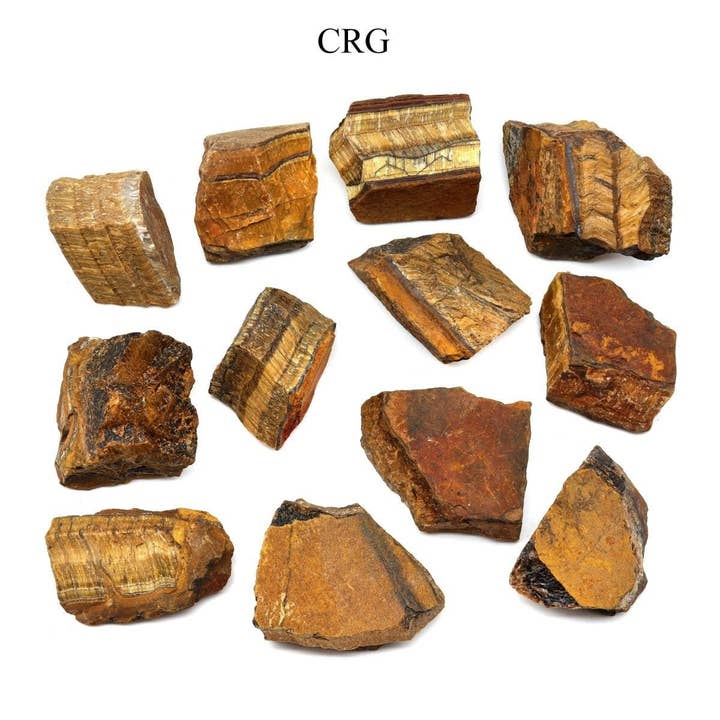 Gold Tiger's Eye Rough (Size 1 to 2 Inches) Wholesale Raw Cr for wholesale by Crystal River Gems LLC