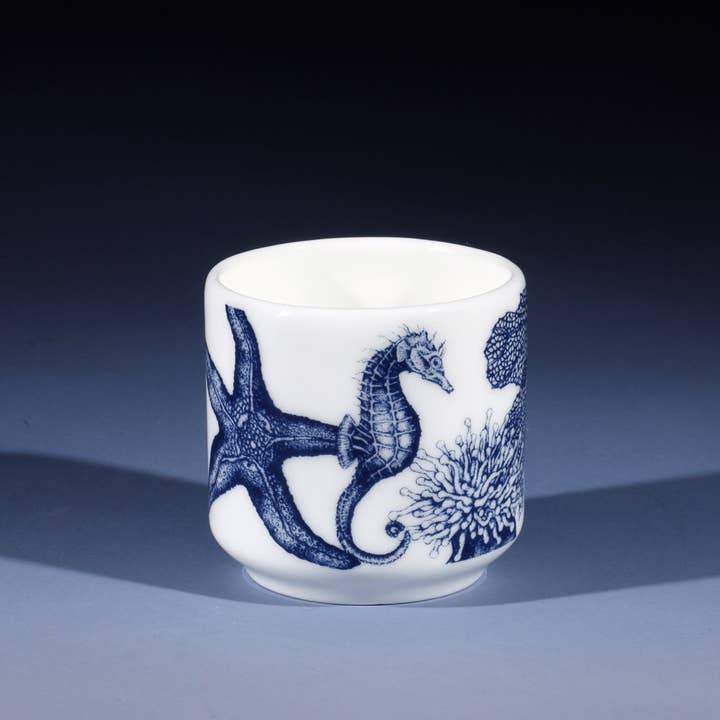 Cream Cornwall - Wholesale Egg Cup/Holder - Bone China Seahorse Egg Cup3