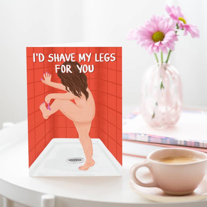 Tikkled Pink - Wholesale Valentine's Day Card - Shave My Legs Love Card | Anniversary Card | Valentine's Day1