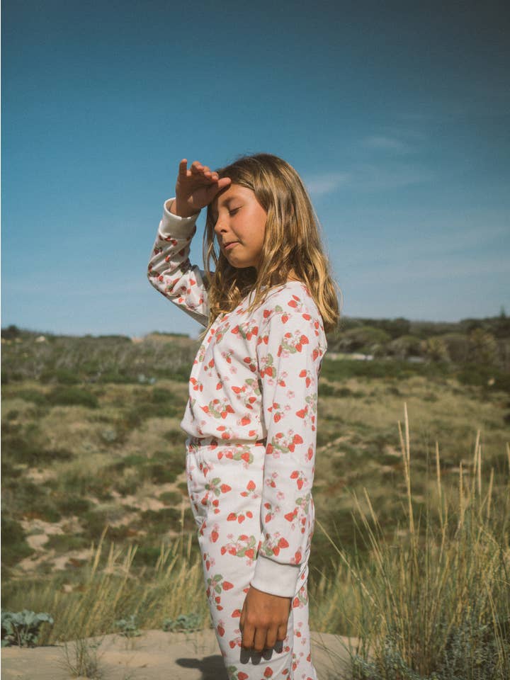 Sleepy Doe - Wholesale Sleepwear set – Kids - KIDS CLASSIC SET | STRAWBERRY1