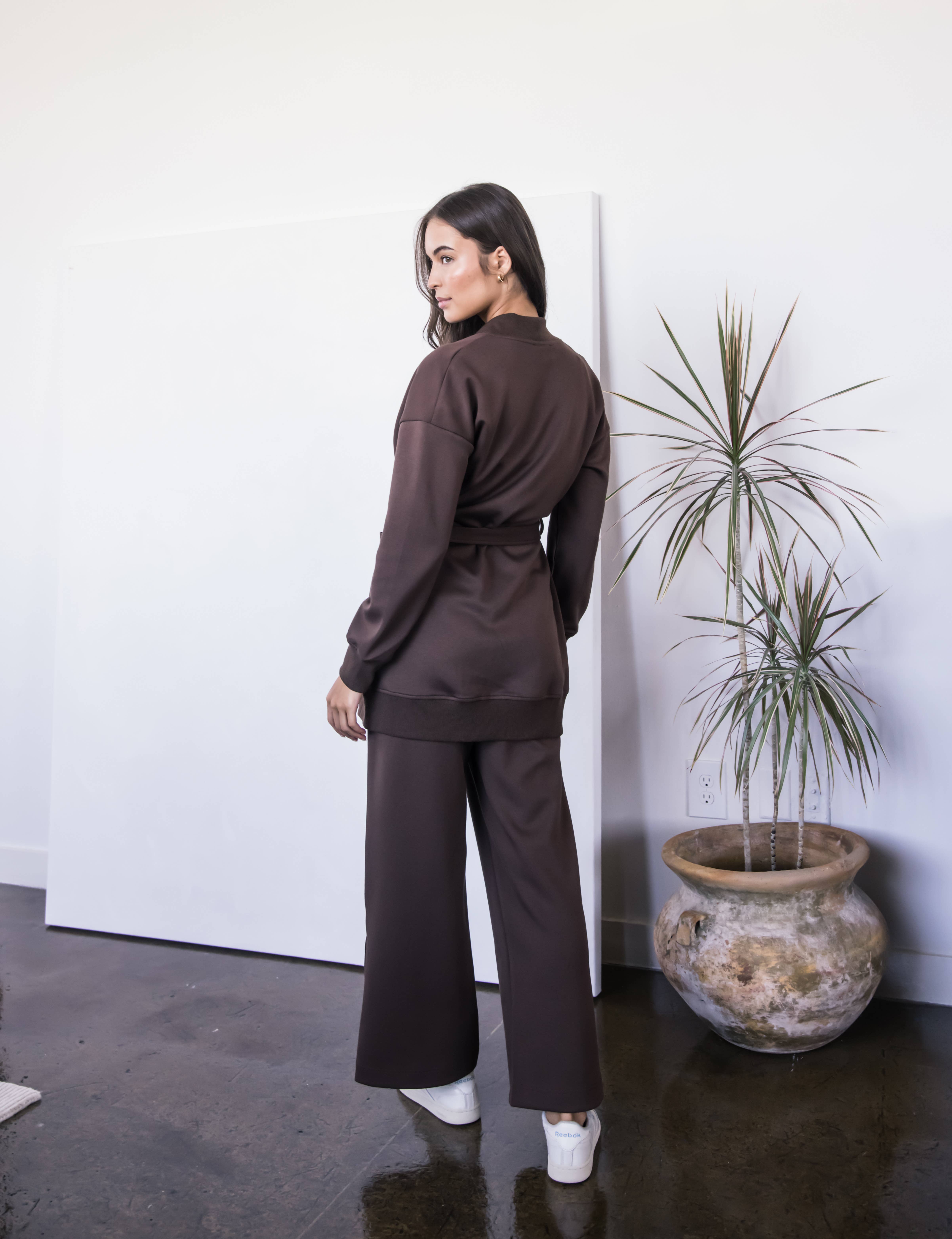 P. CILL - Wholesale Robe - Women's - P. CILL Butter Modal Ribbed Contrast Robe4