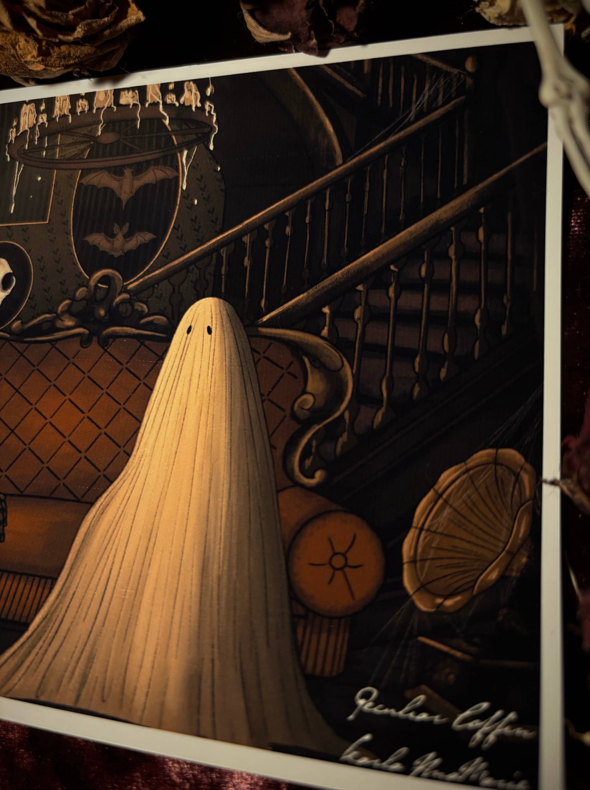 Peculiar Coffin – wholesale Art print – Grimm Ghost and the Haunted Manor1