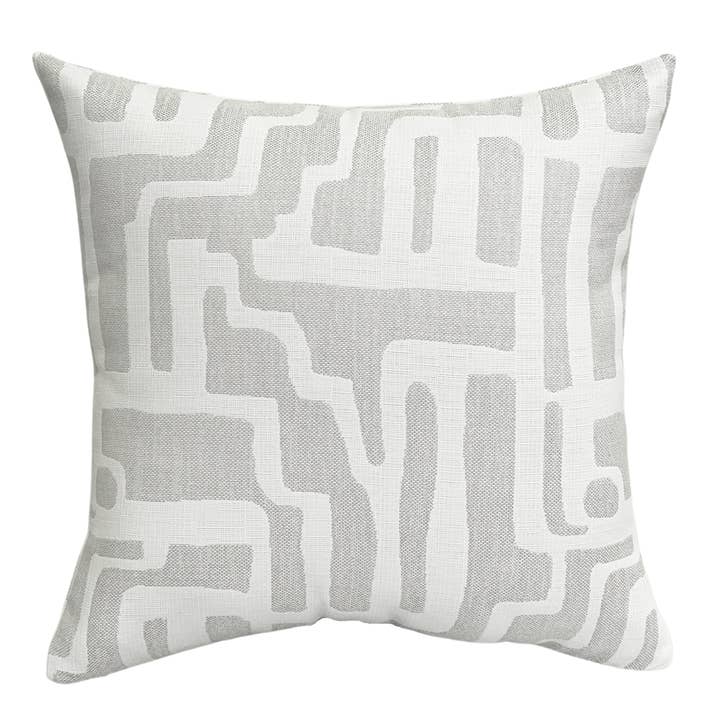 Sunbrella® Escher Outdoor Pillow in Alabaster for wholesale by Something Extra