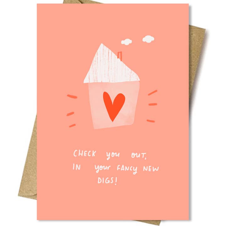 Nicola Rowlands – wholesale Everyday greeting card – Fancy new digs greeting card1