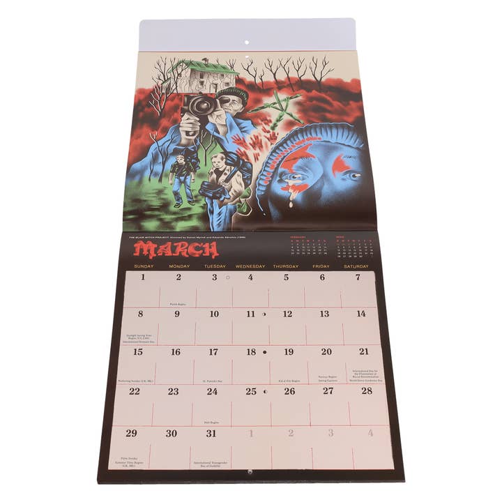 Chronicle Books - Wholesale Calendar - Classic Horror Movies 2026 Wall Calendar7