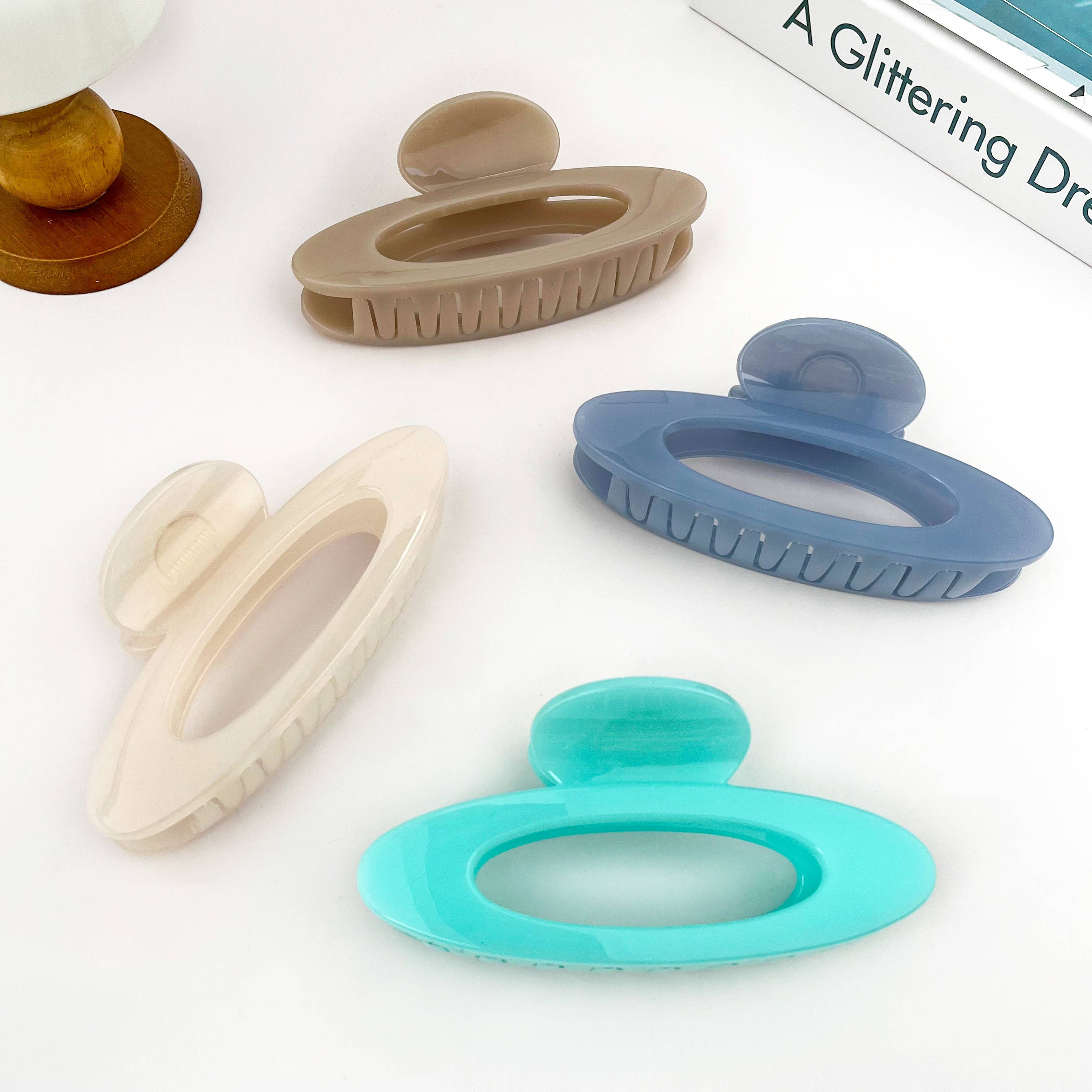 SoapElenGlen - Wholesale Hair Clip - Women's - Ring Hollow Claw Clip, Large Classic Hair Clip13