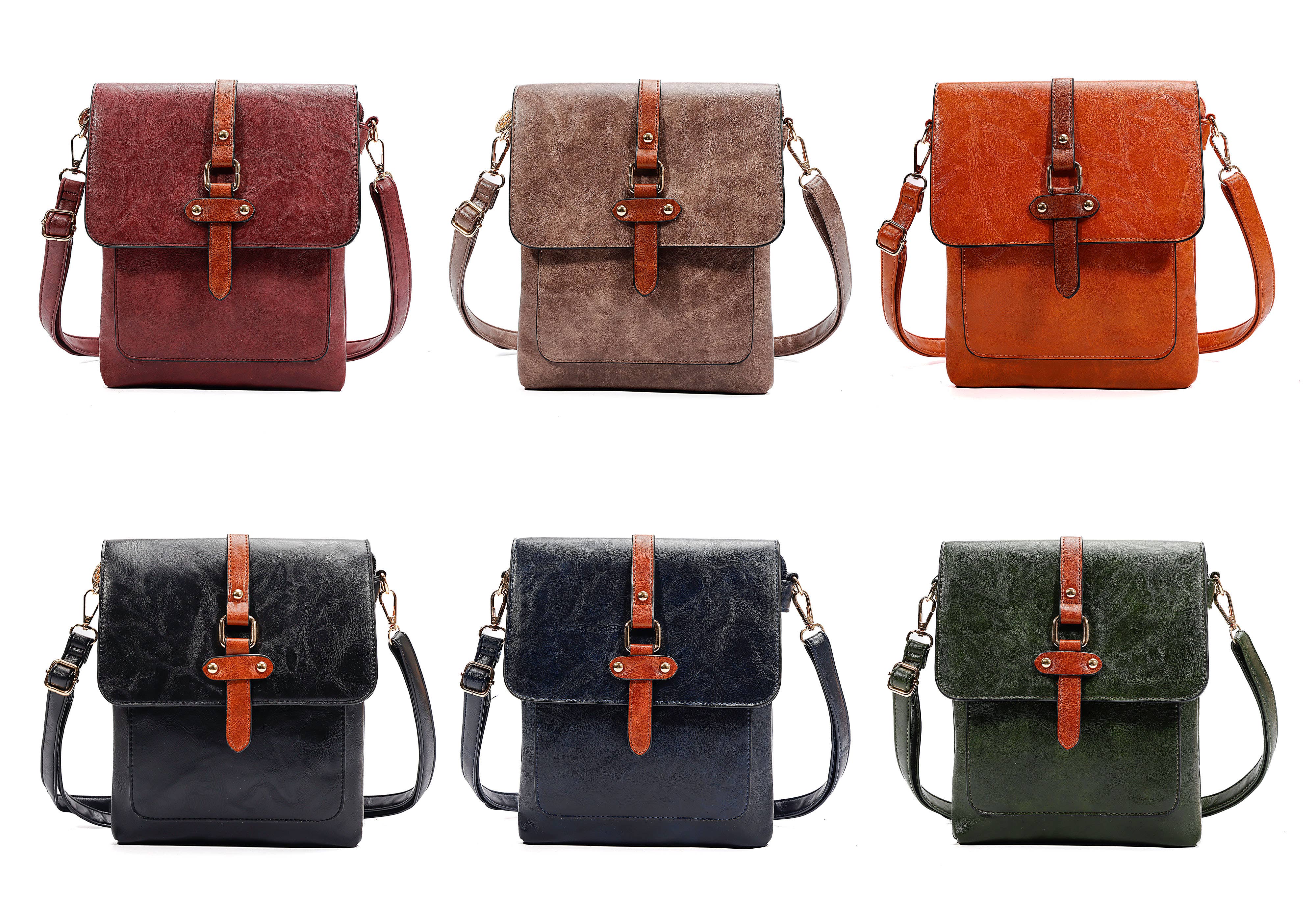 Superbia – wholesale Crossbody bag – Women's – Superbia Two-toned Flat Over Multipockets Crossbody Bag 91447