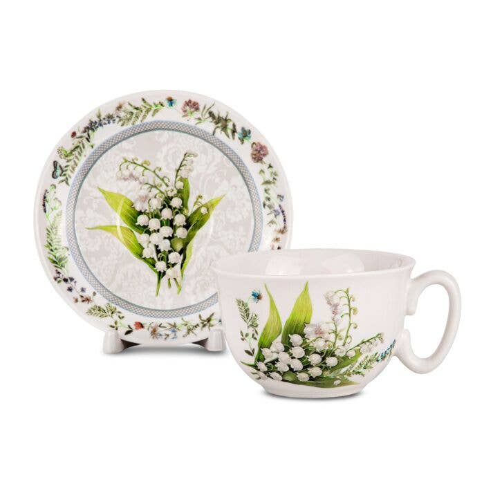 STP - Wholesale Coffee/Tea Cup - Lily Porcelain Tea/Coffee Cup and Saucer in Gift Box4