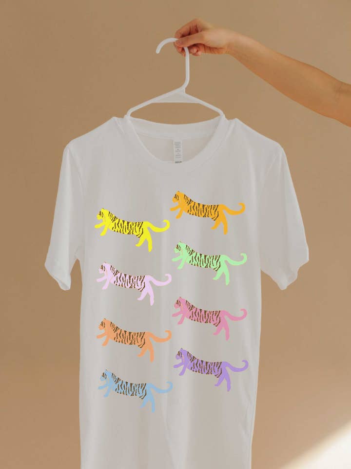 Joseph + Sue - Wholesale Screen Printed T-Shirt - Women's - Go Get 'Em, Tiger Tee