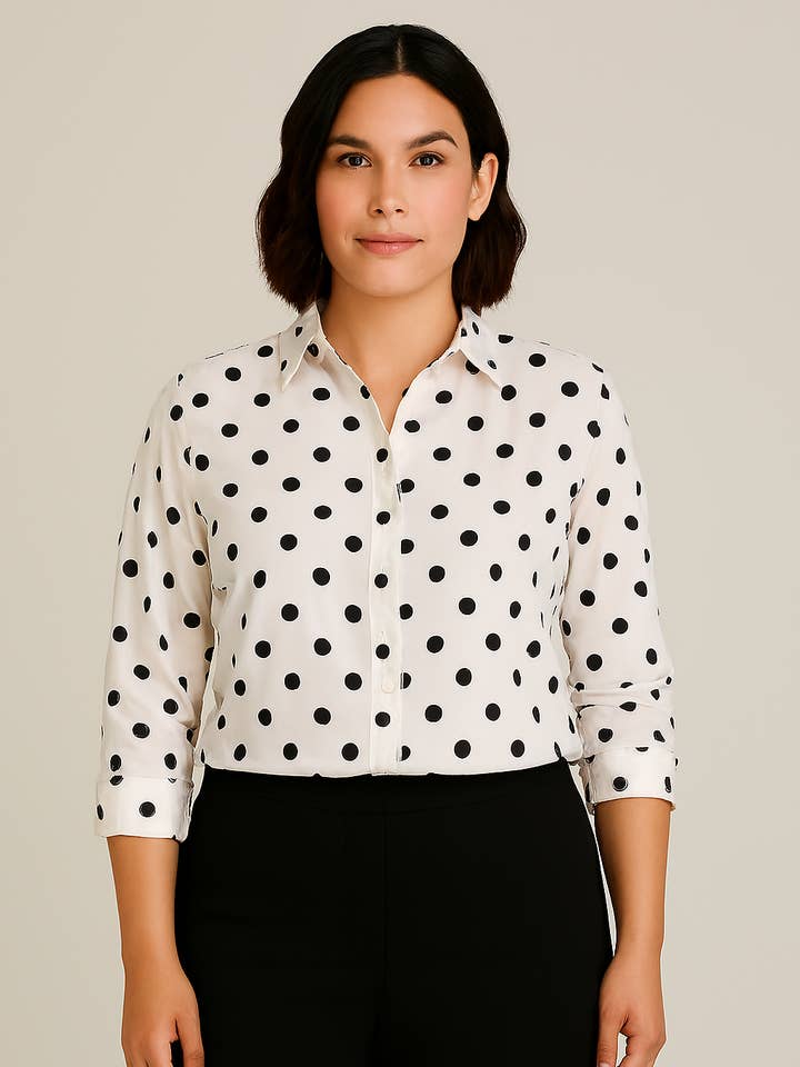 Camisa de manga larga para mujer – Ref. A924 – 100 % algodón para venta al por mayor de Afinity