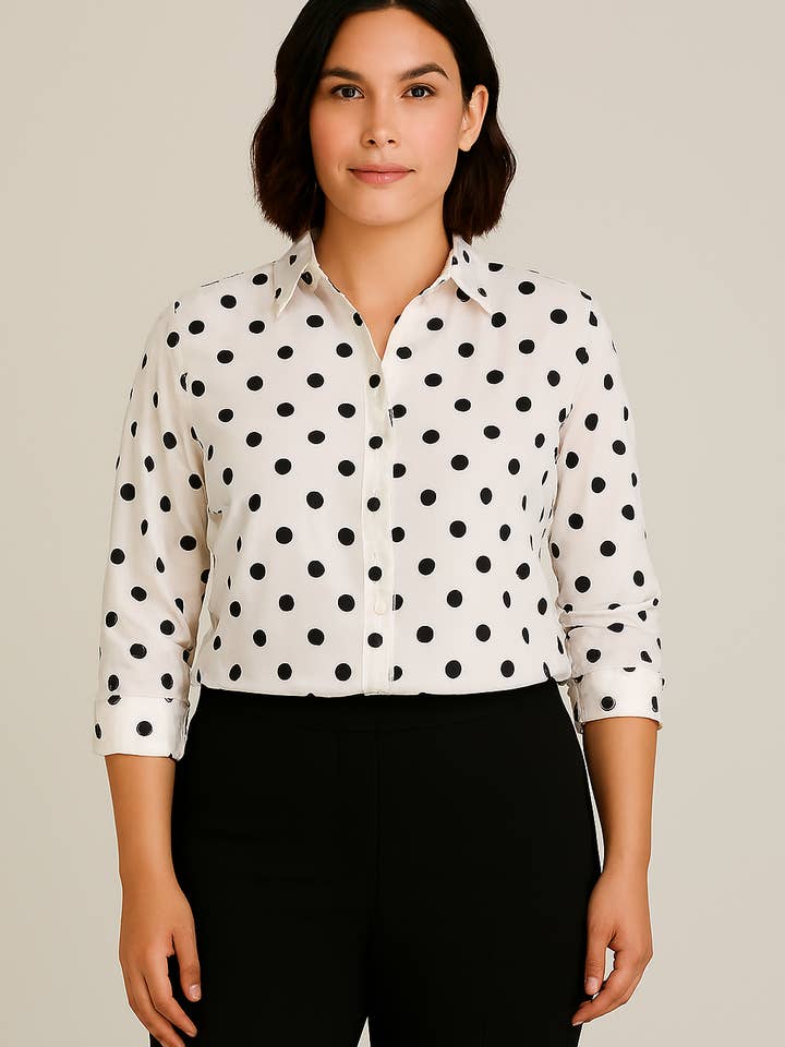 Damen-Langarmhemd – Ref. A924 – 100% Baumwolle für den Großhandel von Afinity