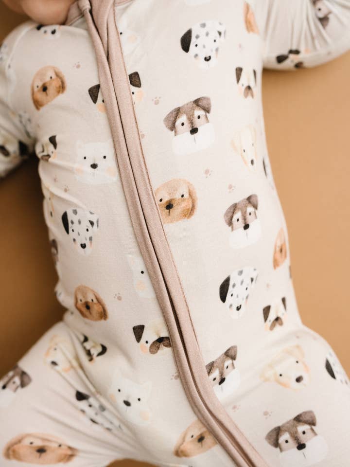 Little One Shop - Wholesale Sleepsuit - Baby - Puppy Pals Bamboo Sleeper