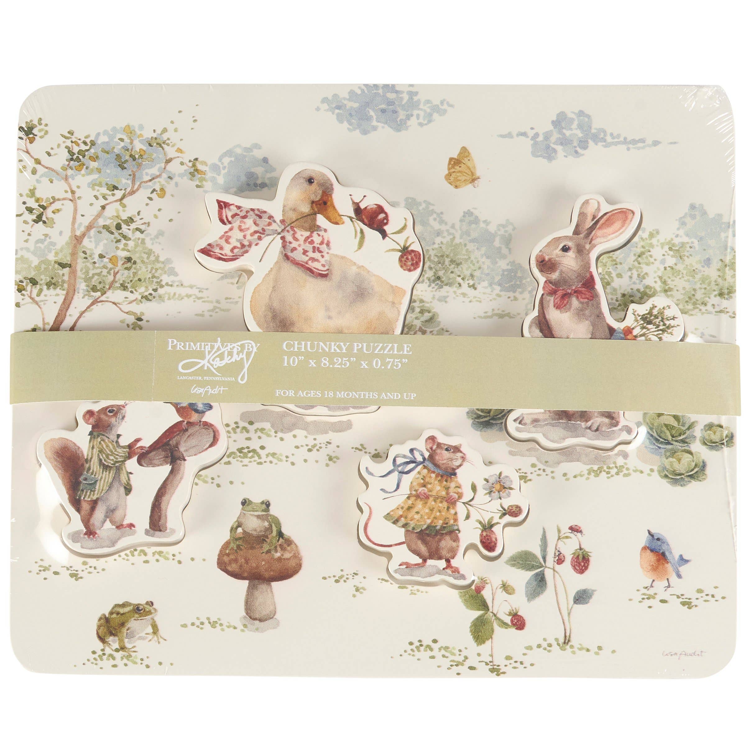 Primitives by Kathy - Wholesale Puzzle - Adult - Garden Friends Chunky Puzzle2
