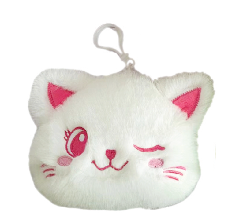 Bewaltz - Wholesale Coin Purse - Kids - Cute Plush Coin Purse - Winky Kitty1