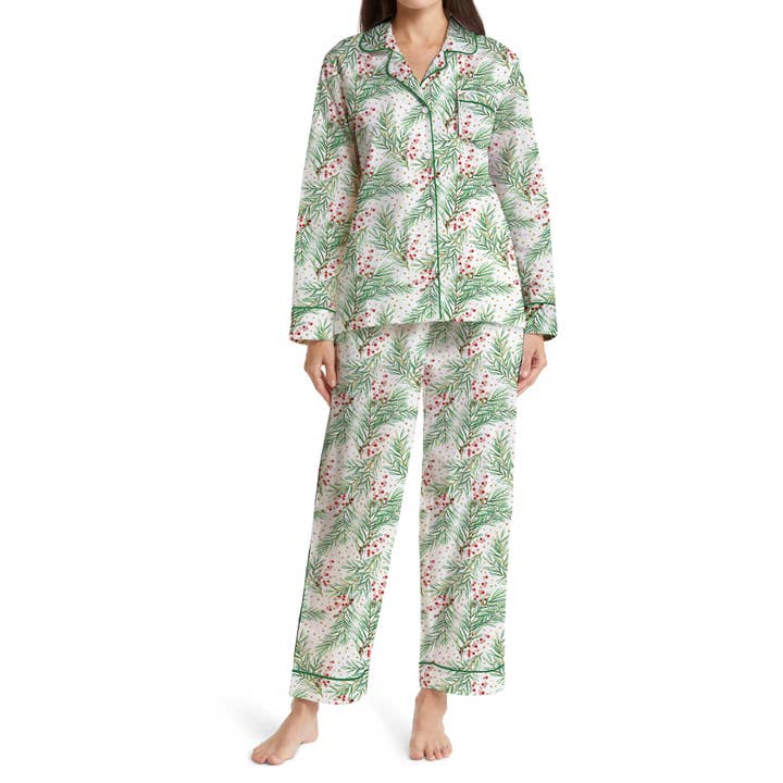 Christmas Holly Pajamas for wholesale by Love Bug Apparel