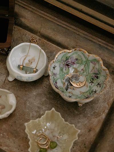 Green Garden Jewelry Dish for wholesale by Wings Hawaii